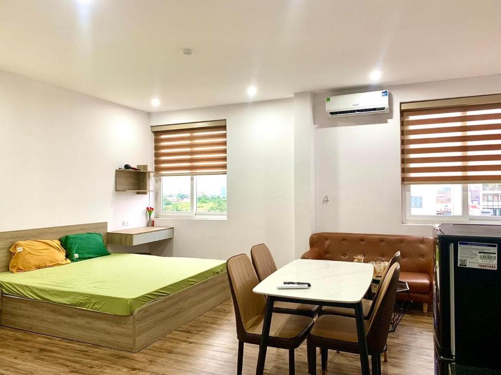 Không gian phòng được lắp đặt giải pháp công nghệ
